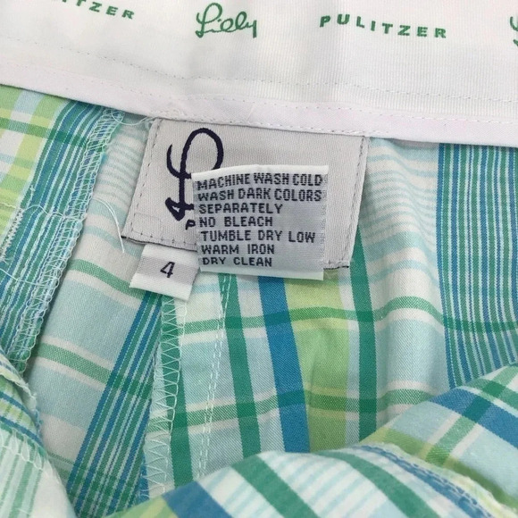 Lilly Pulitzer Vintage Women’s Plaid Shorts - Picture 7 of 7